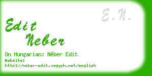 edit neber business card